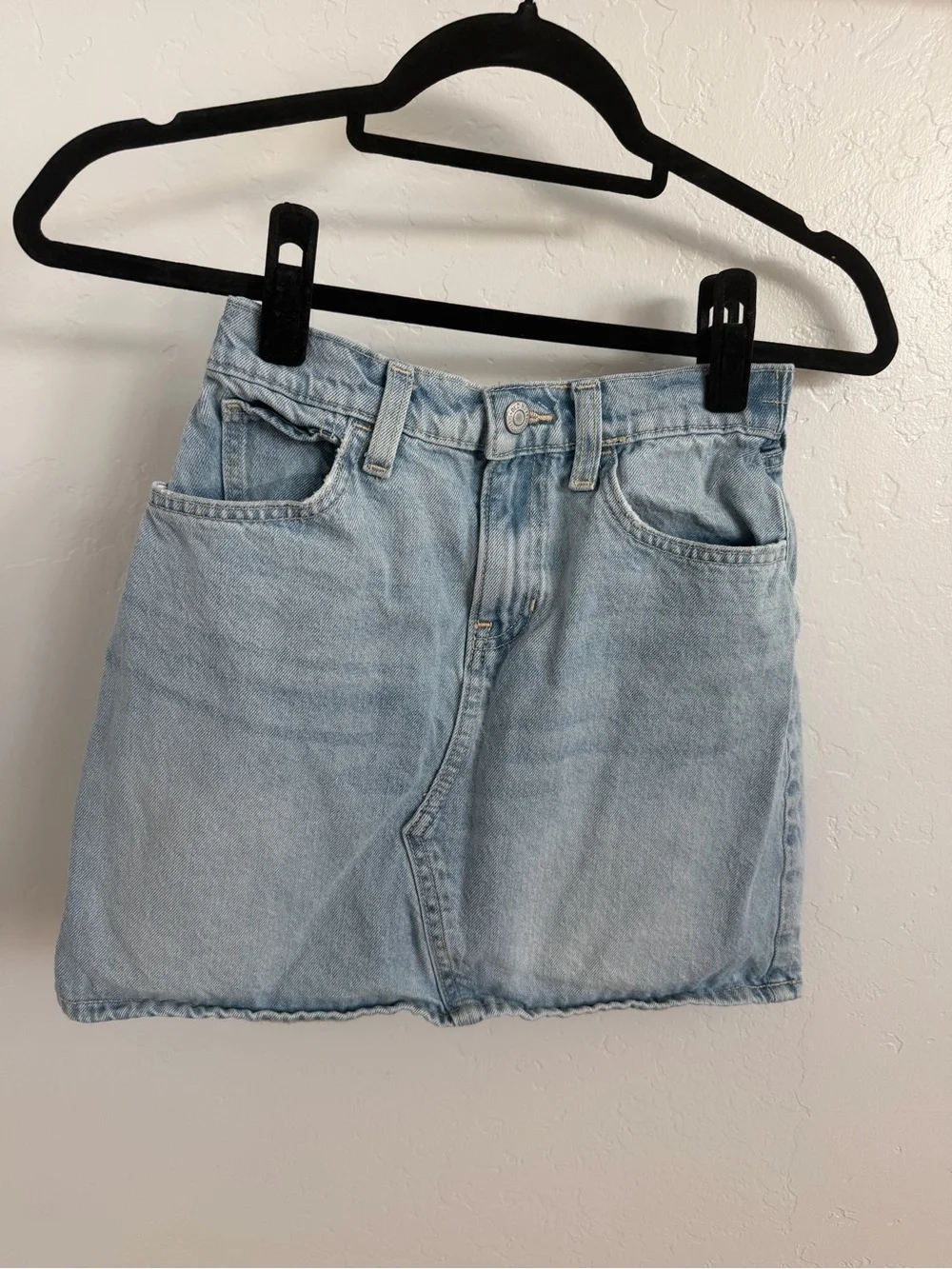 Old Navy Light Wash Denim Mini Skirt
